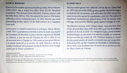2002 Glenn Hall & Howie Morenz First Day of Issue Stamps