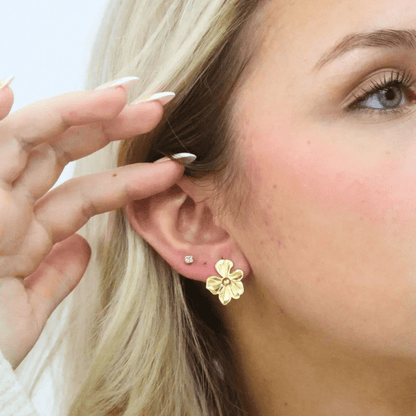 Flower Girl Stud Earrings