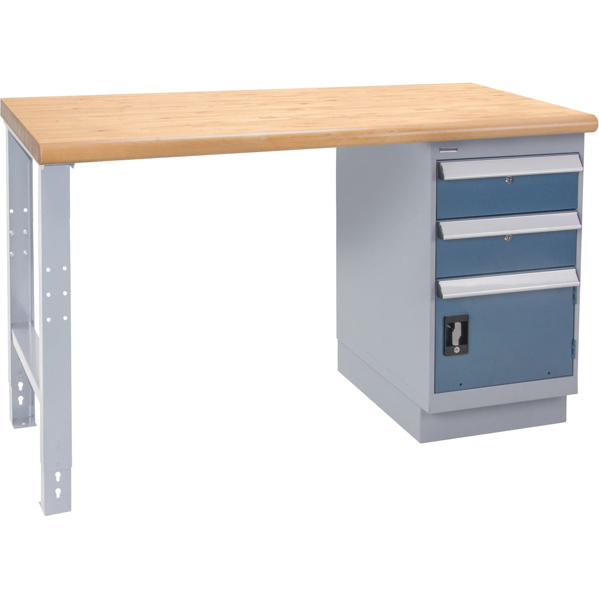 Industrial Duty Workbench, Door w/ Drawer Combination, 1000 lbs. Cap., 36" W x 72" D, 34" H