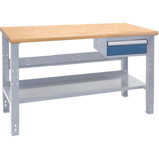 Industrial-Duty Workbench, 1000 lbs Cap., 72" W x 36" D, 34" H