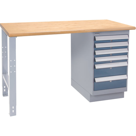 Industrial-Duty Workbench, 1000 lbs Cap., 72" W x 36" D, 34" H