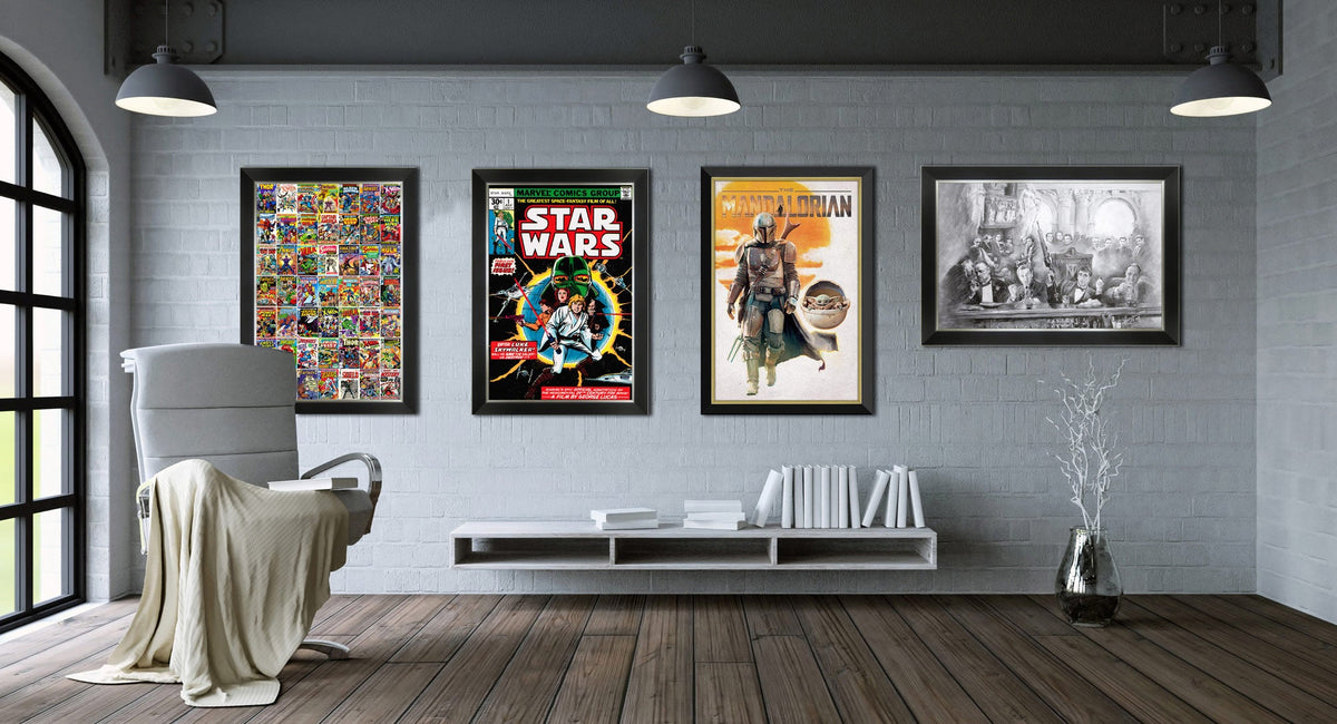 BATMAN LE FILM - ADAM WEST - BURT WARD - IMPRESSION D'ART ENCADRÉE (85 CM X 60 CM)