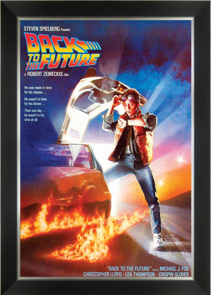 Back to the Future Michael J. Fox Vintage Framed Film Poster