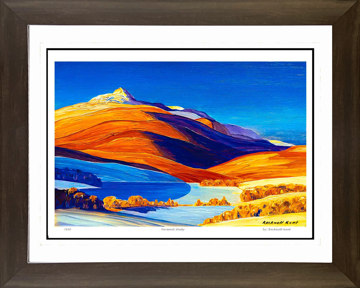 Rockwell Kent “Vermont Study” Framed Print (30x24)