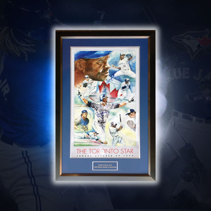 Blue Jays 1992 World Series Signed Poster, 4 Autographs