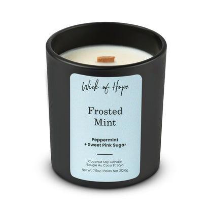 Bougie Menthe Givrée | Menthe Poivrée + Sucre Rose Sucré