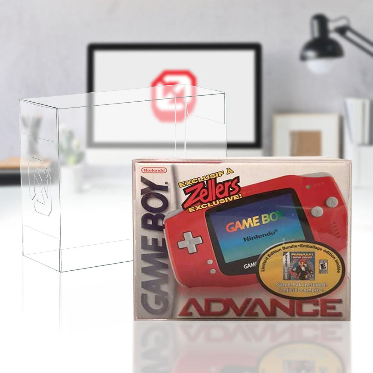 Console Game Boy Advance Console GameBoy Advance Boîte Console SP Protecteur EVORETRO 0.40MM Paquet de 1