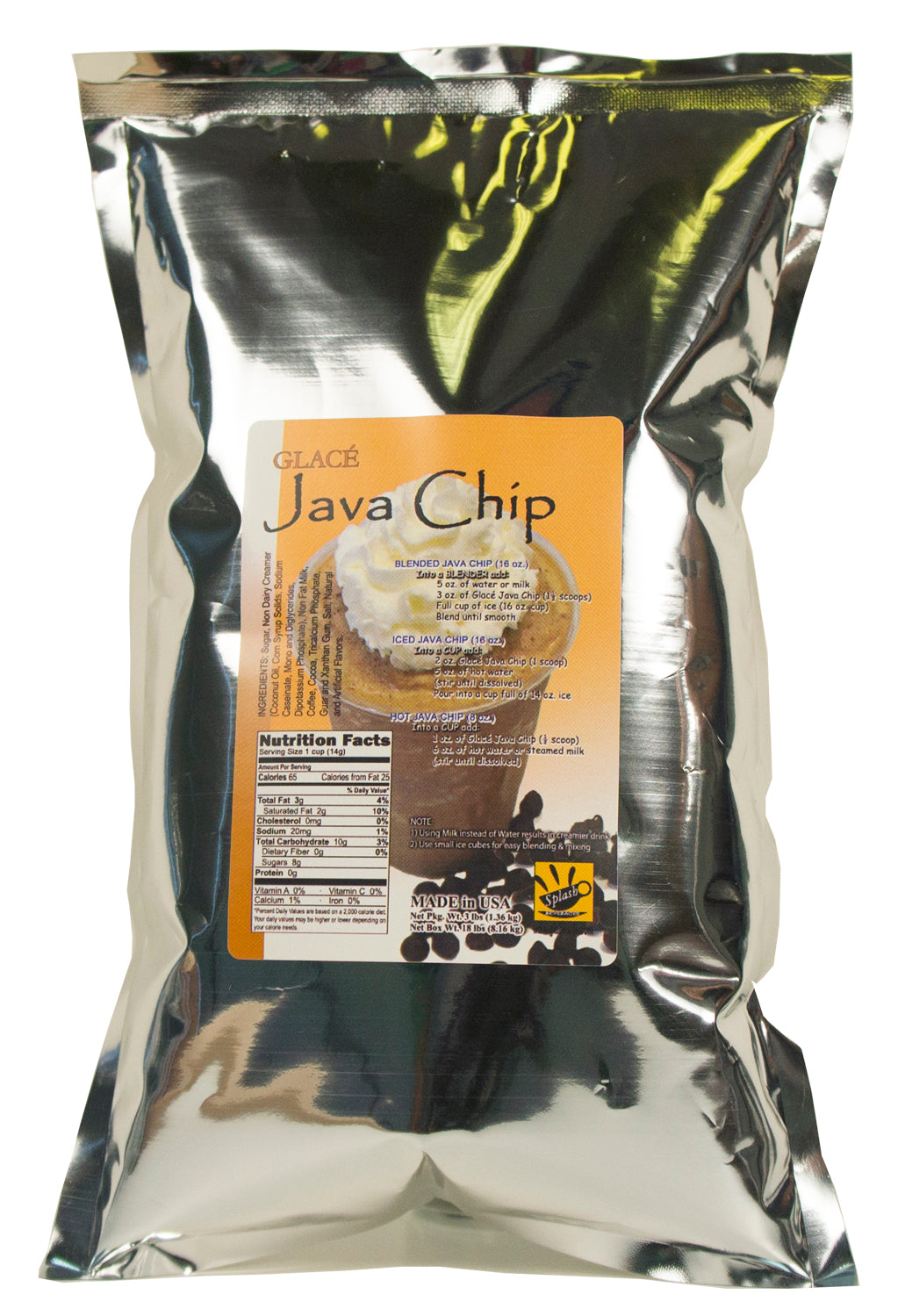 Java Chip 4 in1 Bubble Tea / Latte and Frappe Mix - Multi-Use Powdered Beverage Mix - Ships Free Within Canada on Orders Above CAD $199