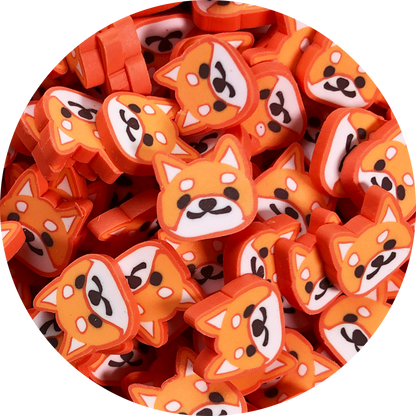 Shiba inu Fimo Slices