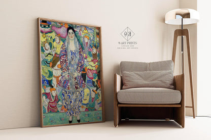 Gustav Klimt - Frederike Maria Bauer | Célèbre peinture vintage (disponible encadrée à la main ou sans cadre)