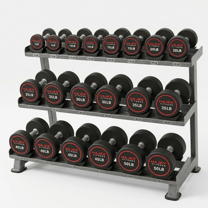 HAJEX Round Dumbbells 5 to 150 LB (Elite Series)