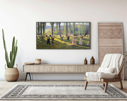 Henri Martin Impressionist Art Print: Summer Landscape, Tranquil Vintage Painting