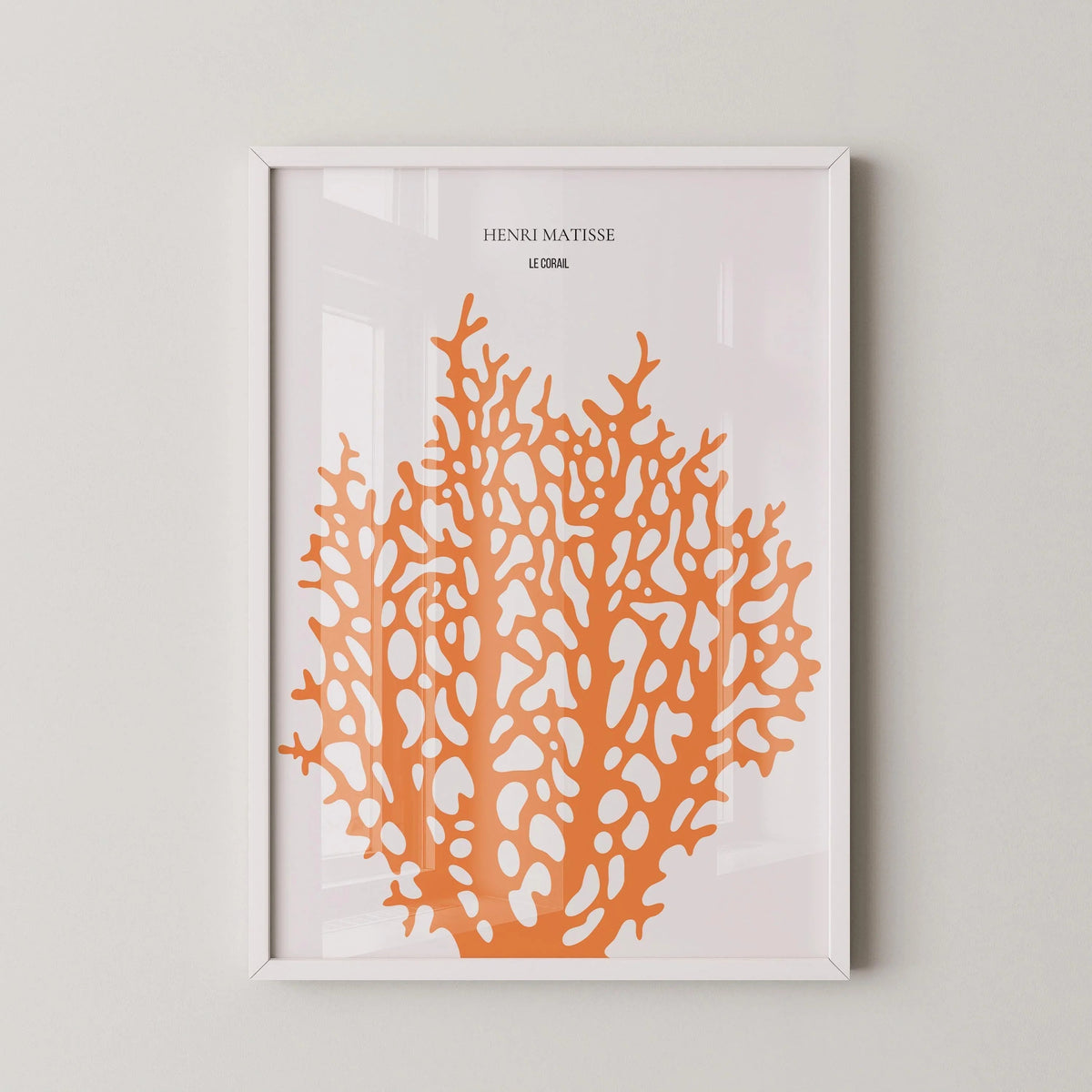 Henri Matisse - Le Corail 'Coral' | Exhibition Poster in Orange (available handframed or unframed)