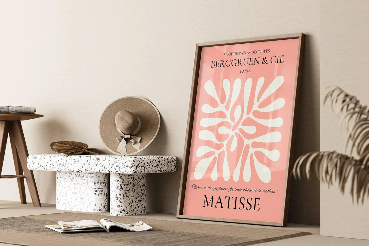Affiche d'exposition Henri Matisse Feuille : Rose, Papiers Découpés