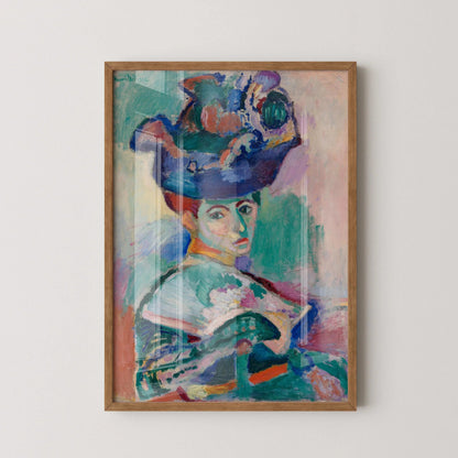 Henri Matisse - Woman with a Hat | Famous Art Madame Matisse (available handframed or unframed)