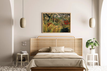 Henri Rousseau - Tiger in a Tropical Jungle | Famous Art (available handframed or unframed)