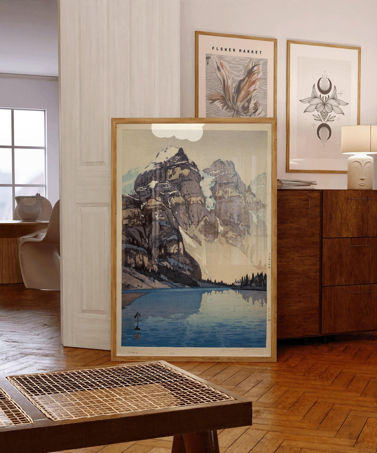 Hiroshi Yoshida Moraine Lake Giclee Print: Vintage Japanese Woodblock Art
