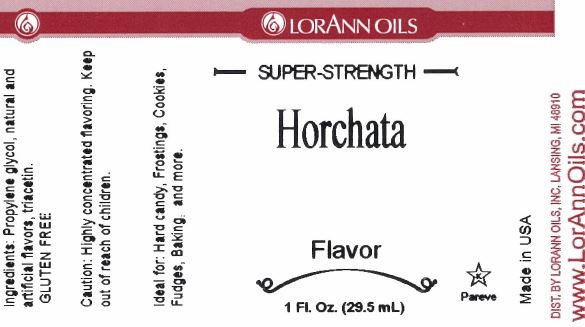Arôme Horchata - Arôme Super Concentré 1 oz., 16 oz., 1 Gallon, 5 Gallons - Expédition gratuite au Canada pour les commandes de plus de 199 CAD