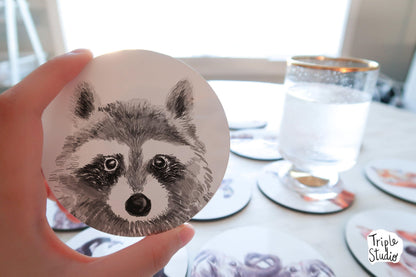 Raccoon Coaster