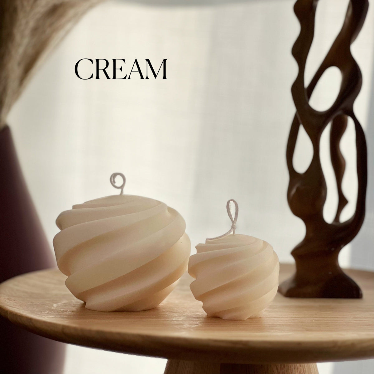 Bougies en cire de soja Swirl Ball | Décoration d'intérieur, Cadeau pour femme