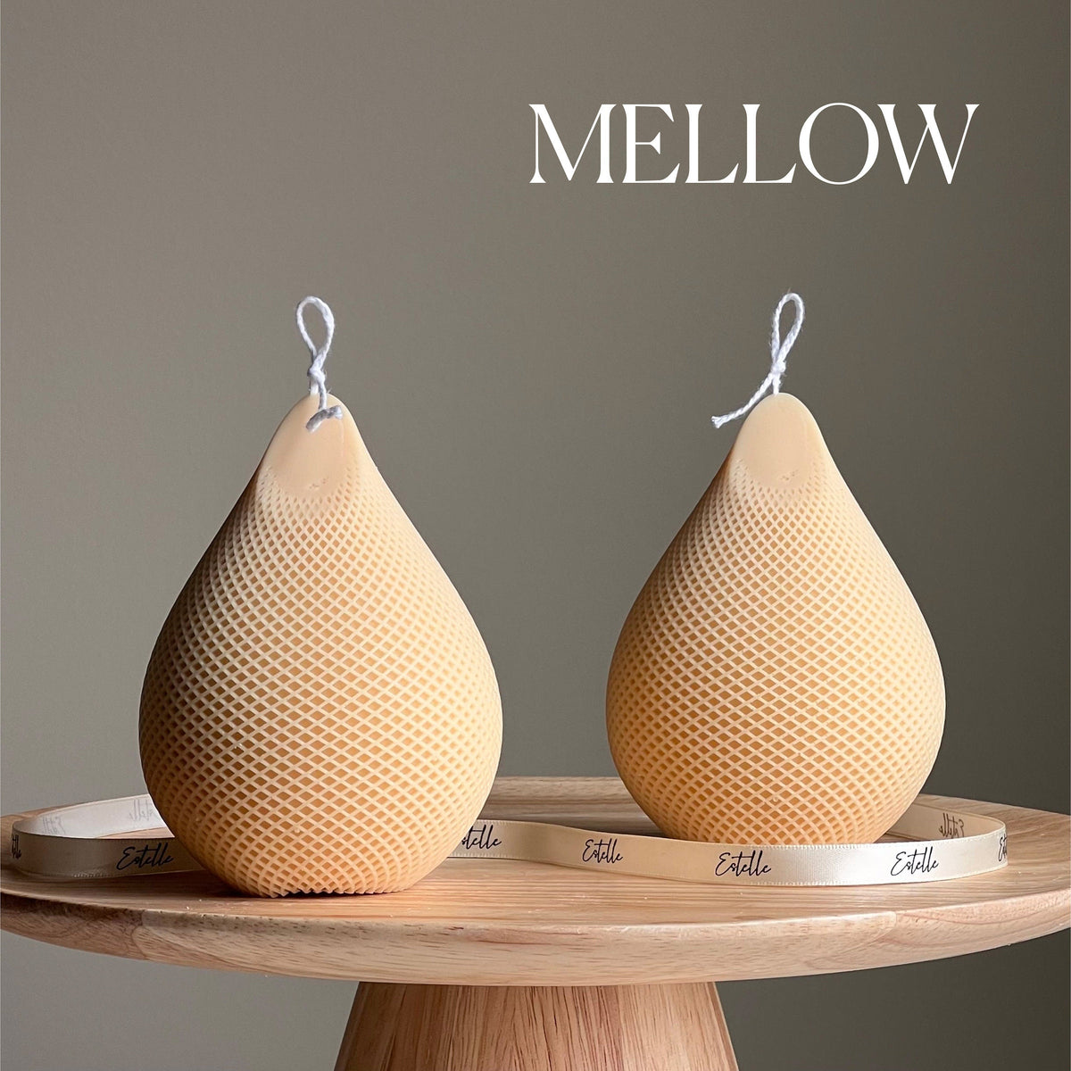 Handmade Water Drop Soy Candle | Decorative Pillar Candle