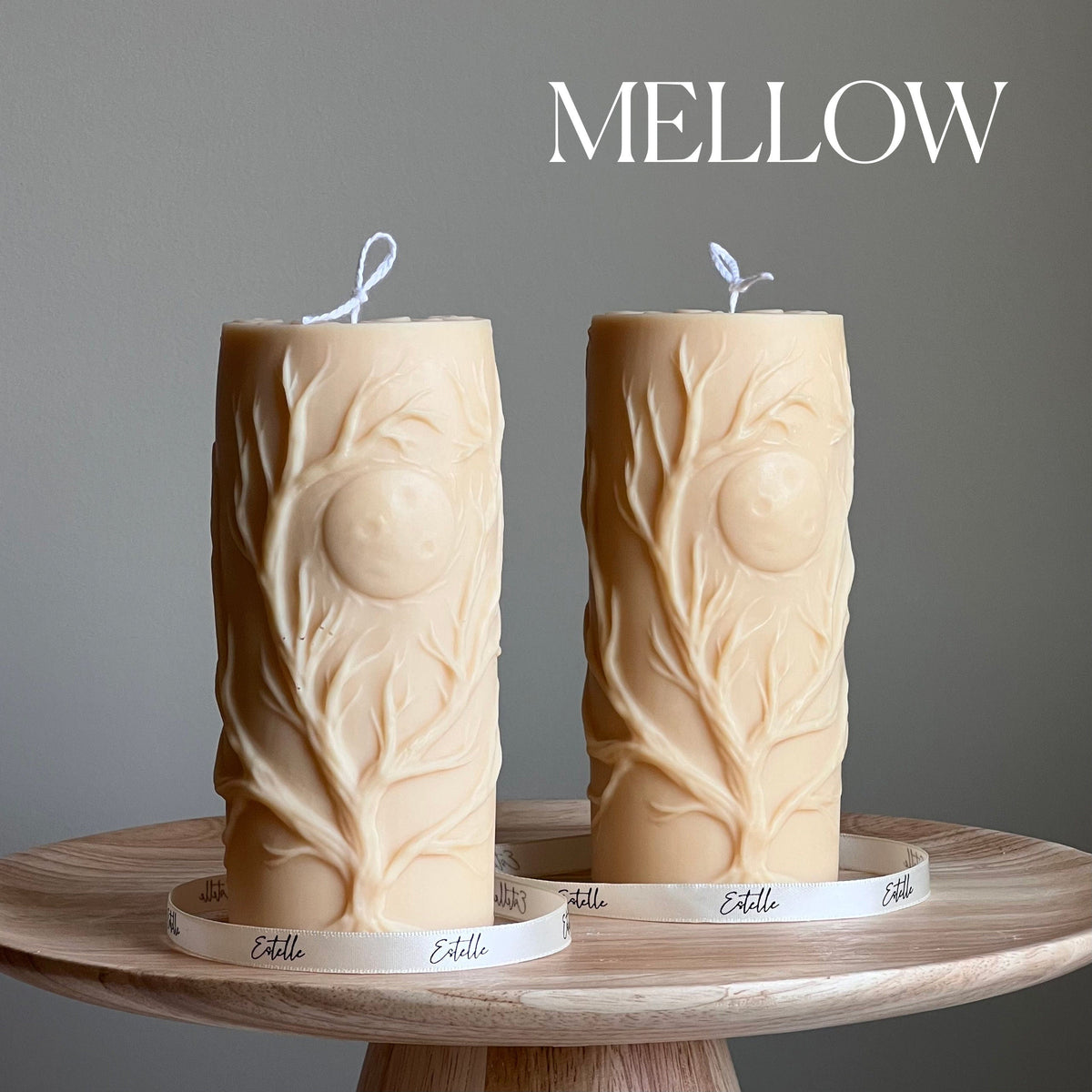 Bougie sculpturale Arbre | Pilier de cire de soja