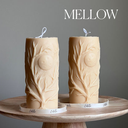 Bougie sculpturale Arbre | Pilier de cire de soja