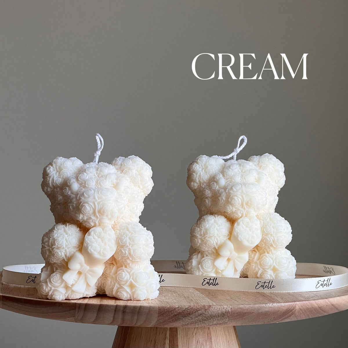 Teddy Bear Soy Wax Candle: Sculptural Bouquet Candle