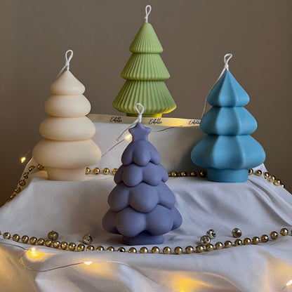Hand Poured Christmas Tree Soy Candle: Festive Home Decor