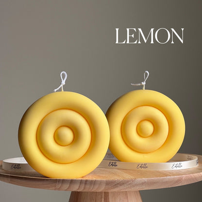 Handmade Round Soy Candle | Modern Home Decor