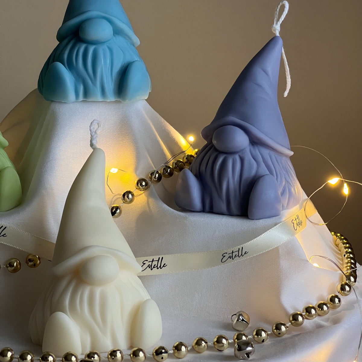 Hand Poured Soy Gnome Candle: Christmas Decor Gift