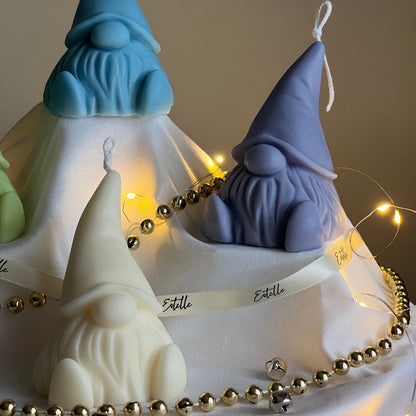 Hand Poured Soy Gnome Candle: Christmas Decor Gift