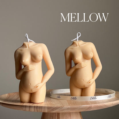 Bougie de soja femme enceinte | Décoration d'intérieur Body Positive, Cadeau de baby shower