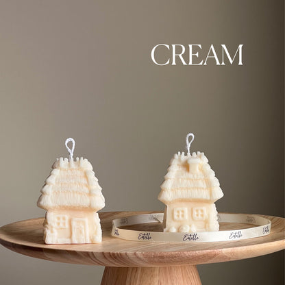 Bougie Maison Faite Main | Bougie Pilier Sculpturale en Cire de Soja