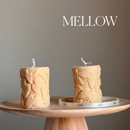 Butterfly Soy Pillar Candle | Home Decor