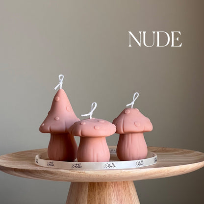 Mushroom Candle Set | Soy Wax Home Decor