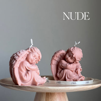 Bougie en cire de soja Ange sculptural | Décoration d'intérieur