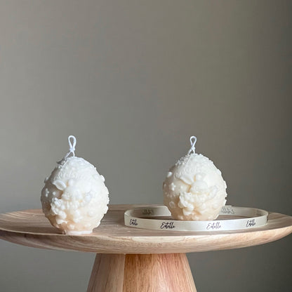 Egg Rabbit Soy Candle: Handmade Decorative Pillar Candle