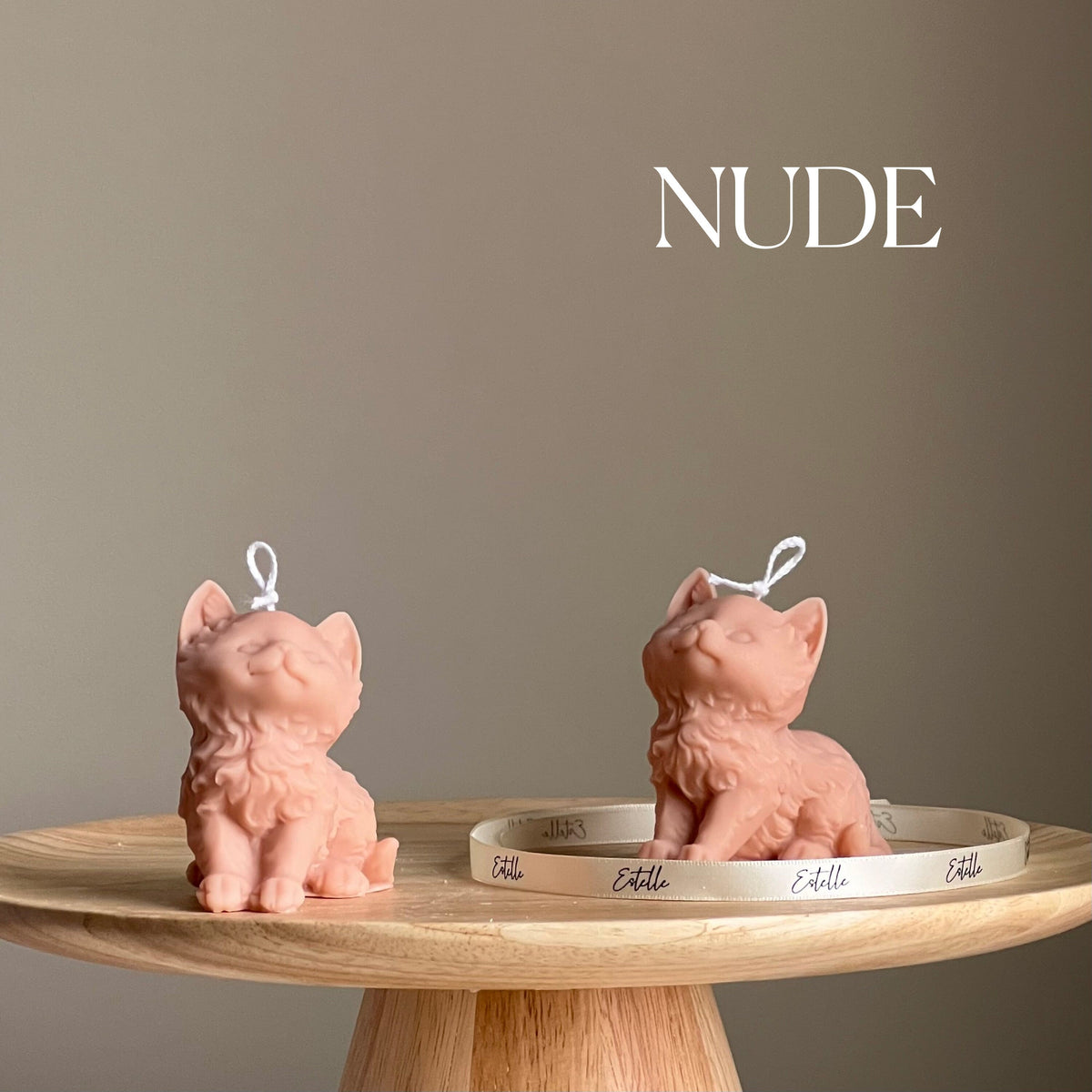 Handmade Kitty Soy Candle | Decorative Pillar