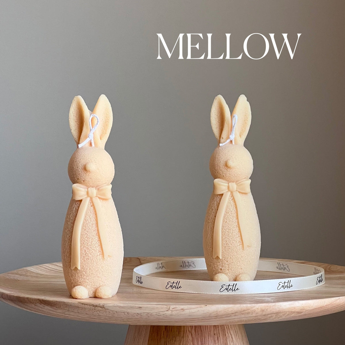 Handmade Easter Bunny Soy Candle: Spring Home Decor