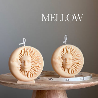 Sun and Moon Soy Wax Candle: Handmade Decorative Candle