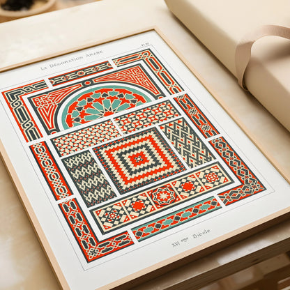 Vintage Arabian Pattern Print Set: Museum Quality Wall Art