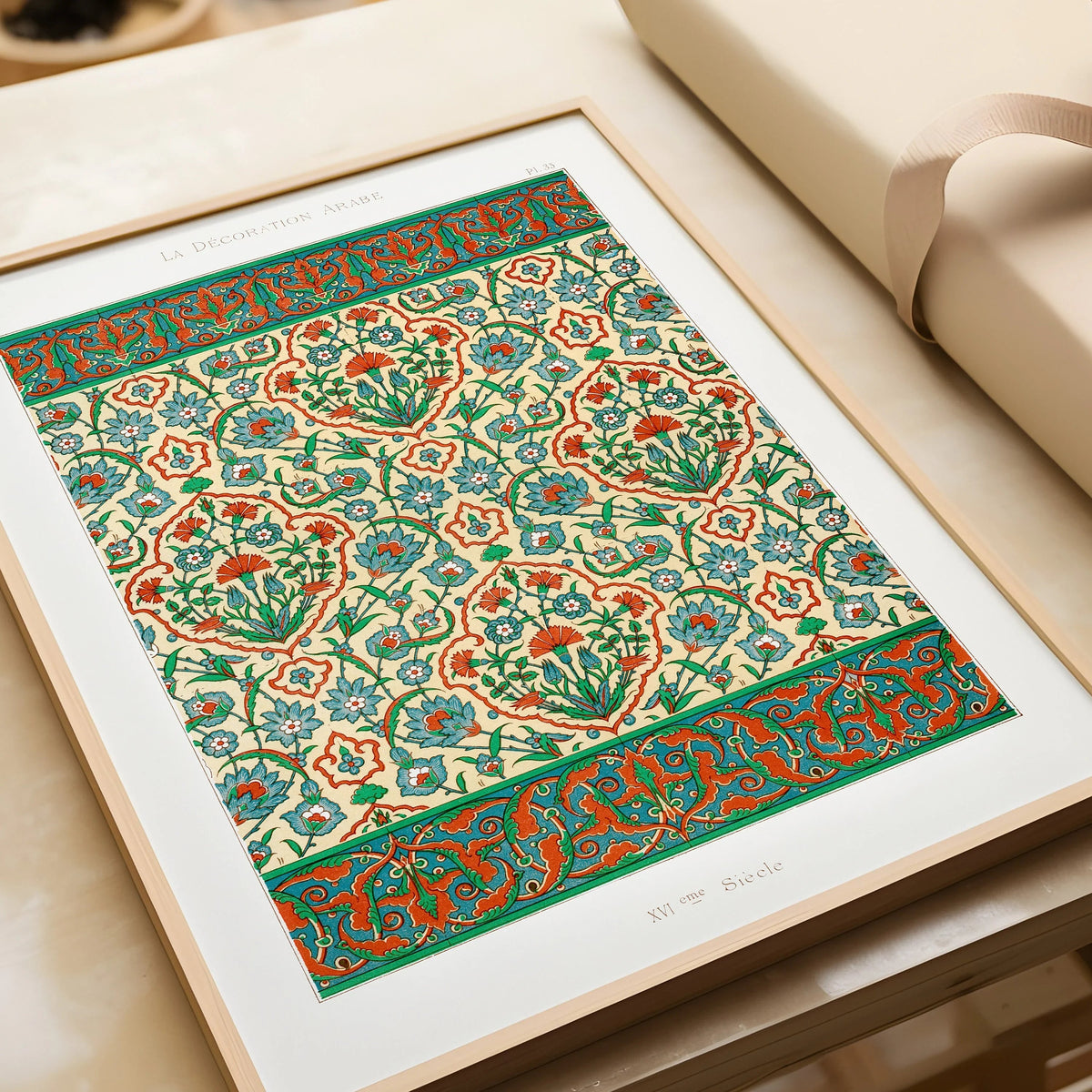 Vintage Arabian Pattern Print Set: Museum Quality Wall Art