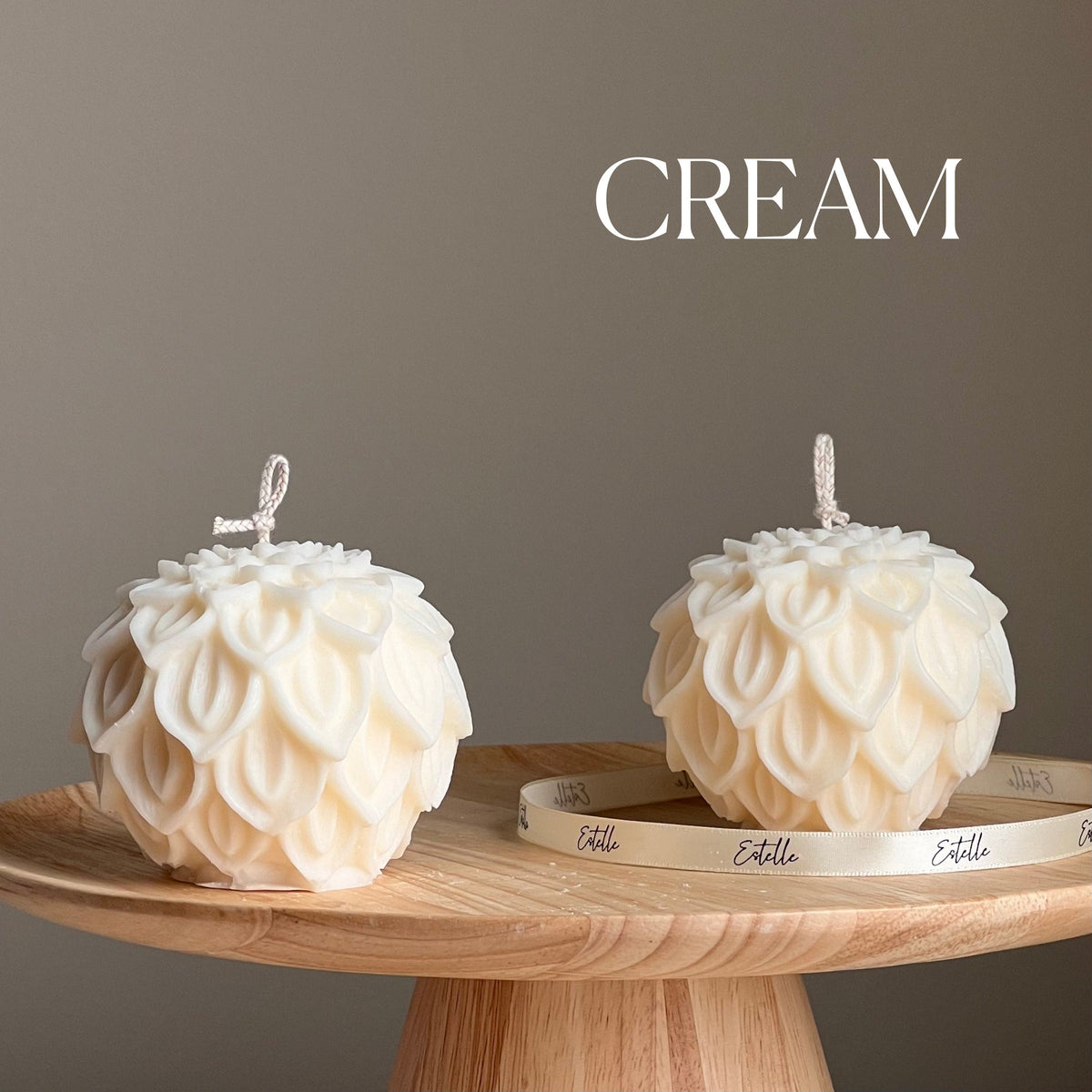 Lotus Flower Soy Wax Candle: Handmade Decorative Candle
