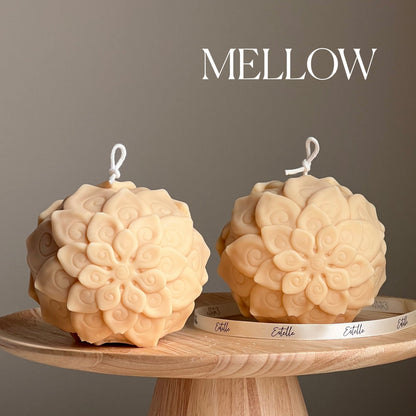 Bougie Fleur de Lotus | Grande, Cire de Soja, Décoration d'Intérieur