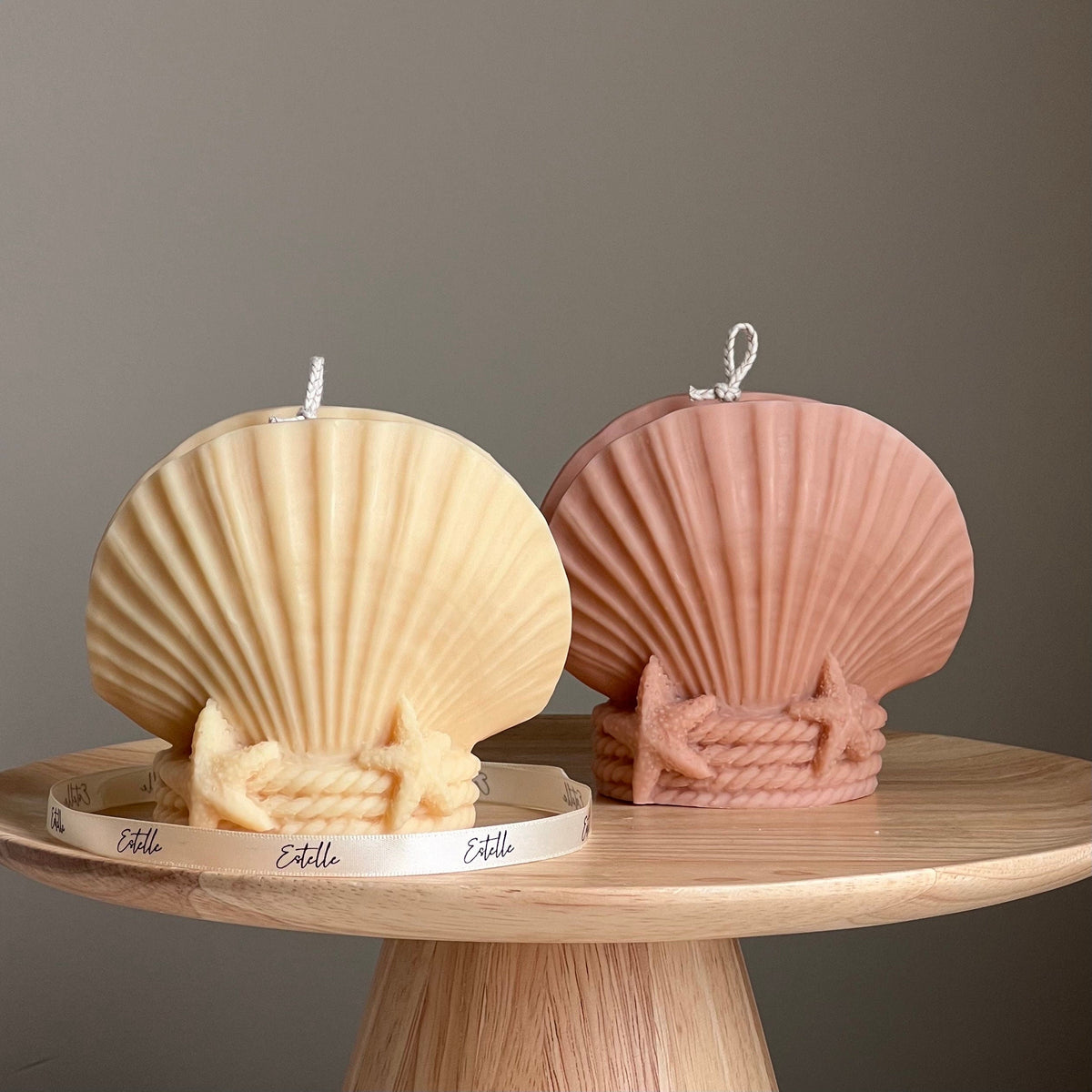 Large Seashell Soy Wax Candle | Coastal Home Decor