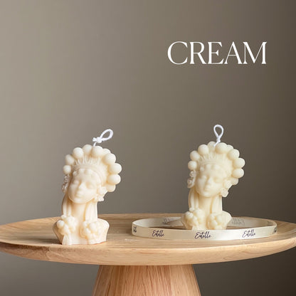 Handmade Soy Wax Lady Bust Candle | Home Decor