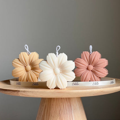 Bougie Fleur en Cire de Soja Blossom | Bougie Sculpturale, Décoration d'Intérieur