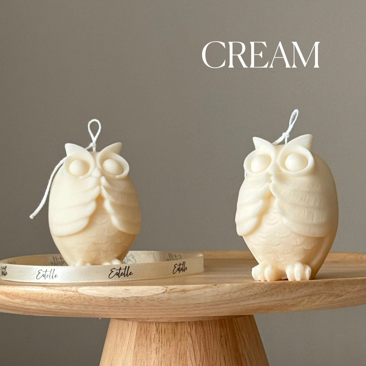 Bougie Hibou Faite Main en Soja : Décoration Sculpturale pour la Maison, Cadeau de Nouvelle Maison
