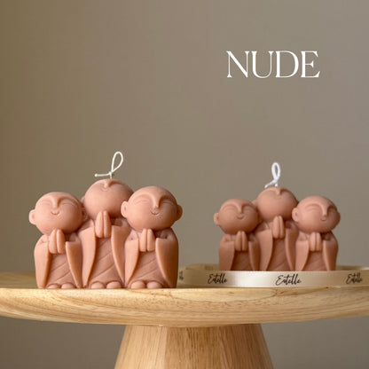 Bougie artisanale Moine | Décoration d'intérieur en cire de soja